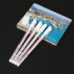 4Pcs White Gel Pen Smooth Writing For Home Office School NEW