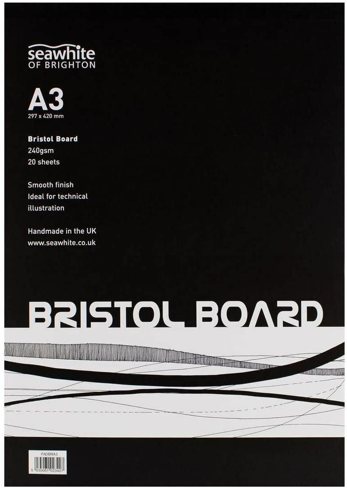 Seawhite of Brighton Bristol Board Drawing Paper Pad A3