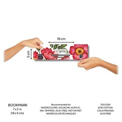 18x5cm 300GSM 60% Cotton Watercolor Paper Pad 24 Sheets Cold Pressed Sketch