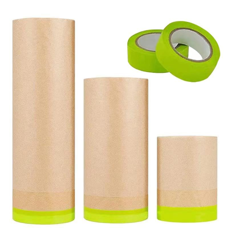 Masking Paper Pre-Taped Masking Paper for Painting Assorted Sizes Painting Paint