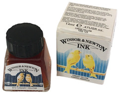 Winsor and Newton Drawing Ink Bottle Canary Yellow Calligraphy Art Illustrator