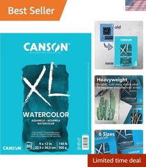 XL Series 9×12 Heavyweight Watercolor Pad – 30 Acid-Free Sheets for Artists