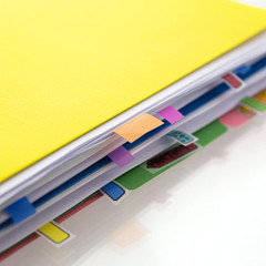 Neon Page Marker Dispensers, Sticky Notes for Study Materials, Office Use, Sign