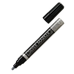 Pilot Silver Metallic Paint Marker 41800, 2.0mm Medium Point