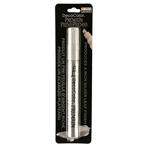 Uchida Of America 350-CSLV DecoColor Premium 3 Way Chisel Point Pen Silver