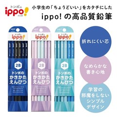 Tombow ippo! Writing Pencils, Plain, 6B, Purple, 1 Dozen (KB-KPB01-6B)
