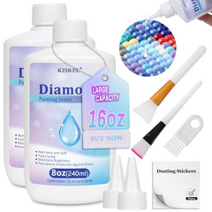 473 ML Diamond Painting Sealer, 16Oz Diamond Painting Adhesive with Applicator,