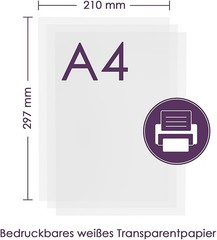 Tritart Tracing Paper A4 100 g/m² (125 Sheet) – Vellum for Printer Drawing