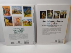 Lot (x2) Dover Van Gogh Paintings & Art Masterpieces Coloring Book Lot