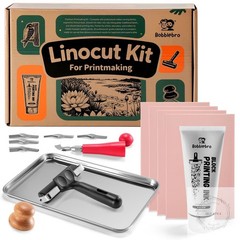 Linocut Kit for Printmaking Arts and Crafts for Adults Christmas DIY Kit Gifts