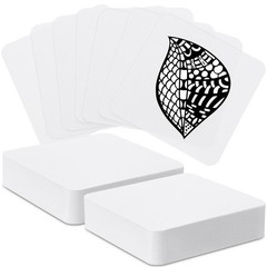 50 PCS 4.5×4.5 Inch Artist Tiles Zen Square White Paper Watercolor Sketch