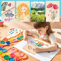 10 Pack 4 x 6 inch Wood Panel Boards, Unfinished Wood Canvas Panels for Craft…