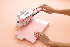 Pink Cinch Book Binding Machine by We R Memory Keepers Punches Perfect Holes