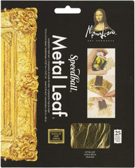 Mona Lisa Composition Gold Metal Leaf Sheets, Metal Leafing Sheets Made Of Coppe