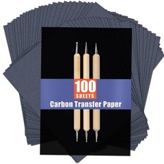psler 100 Sheets Carbon Paper Sheets, Transfer A4 (100 Sheet), Black