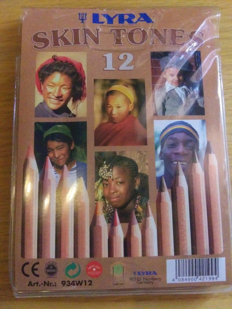 LYRA Farb-Riesen Color-Giants 12 Pencils Art Skin Tones Art-Nr. 934W12 New.Box14