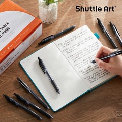 100 Pack Retractable Black Gel Pens with Comfortable Grip for Effortless Writing