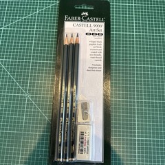Faber-Castell 9000 Castell Art Set – Pencils, 2B, 4B, 6B, Eraser And Sharpener!
