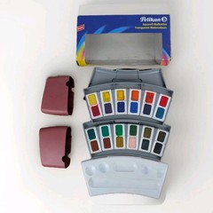 Pelikan Transparent Watercolors Pack of 24 Water Colors Paint Travel Set Germany