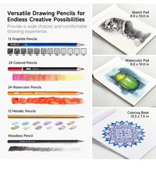 Shuttle Art 103 PCS Drawing Kit, 1 Count (Pack of 103), Multicolor
