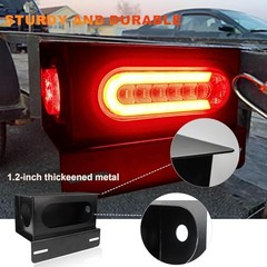 Sequential Turn Signal Trailer Lights, Oval LED Trailer with Square Metal Box