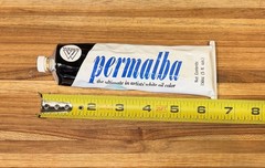 VTG Weber Original Permalba White Oil Color Paint 5 Fl Oz