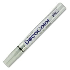 1 Count UCH300SSLV Silver Marvy DecoColor Broad Point Paint Markers Oil-Based