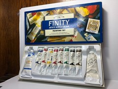 Winsor & Newton Finity Acrylic Paint Lot of 10 Tubes Mixes Colors