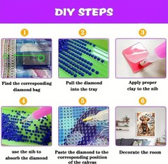 Highland Cow Diamond Art Painting Kits for Adults – 5D Diamond Painting Kits f