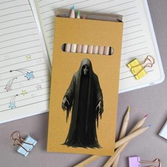 12 x ‘Mysterious Grim Reaper Spectral Figure’ Long Colour Pencils (PE00084413)