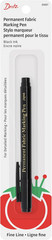 3087 The Fine Line Permanent Fabric Marker, Black, 8.5 x 2.88 x 0.38