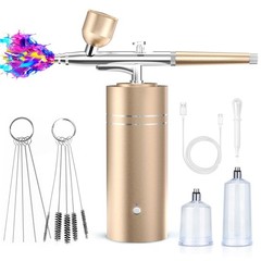 Airbrush Kit with Compressor 30PSI Portable Airbrush Rechargeable Handheld Co…