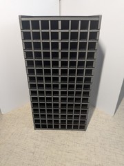 Art marker storage black rack holds 120 markers