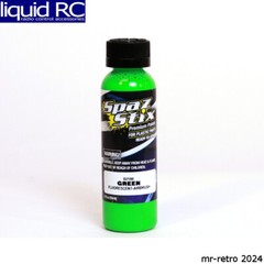 Spaz Stix 02150 Green Fluorescent Airbrush Ready Paint 2oz Bottle