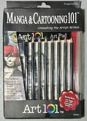 Manga & Cartooning Art 101 Color Pencil Art Pad Artist Drawing Set# 52005 New