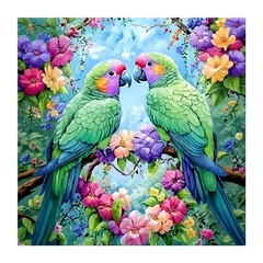 AMORARS Bird Diamond Art Kits for Adults – 5D Parrot Multicolour