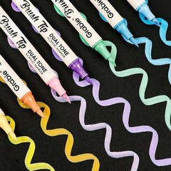 Dual Tip Acrylic Marker Set 36 Colors 2 in 1 Non Toxic Waterproof Art Supplies