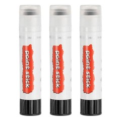 Solid Tempera Paints, 3 Pcs Washable Paint Sticks Paint Pens, Black
