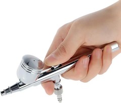 0.3MM Dual Action Gravity Feed Airbrush Paint Spray Gun Kit