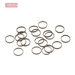 Round Earring Beading Hoop Rings Circle Link Ring 8mm/ 0.3″ Bronze,100pcs