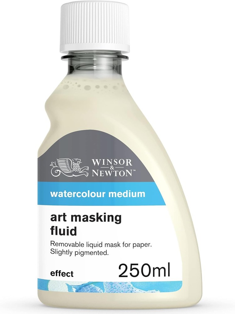 Winsor & Newton Watercolor Medium, Art Masking Fluid, 250ml (8.4-oz) bottle