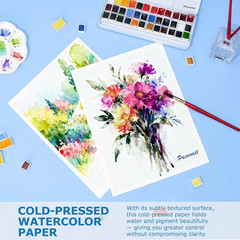 9″X12″ Watercolor Paper – Pack of 3 (60 Sheets), Bulk School Supplies for Kids,