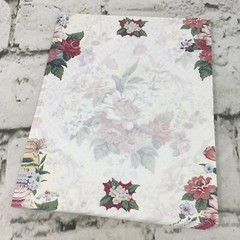 Vintage Floral Stationary In 2 Styles Collectible Crafting Scrapbooking Paper
