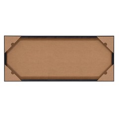 Kate And Laurel Sylvie Blank Framed Canvas Wall Art 18X40 Brown Modern Empty