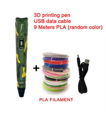 Electronic 3D Printing Pen with 9M PLA Consumables High-Temperature 3D Graffiti