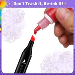 80 Colors Alcohol Markers Set, Dual Tip Art Pens, Alcohol-Based Marker for Ki…