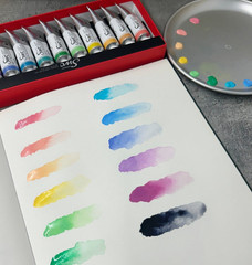 SHINHAN SWC Tint Premium Professional Artist Grade Watercolor Paint 15ml 12color