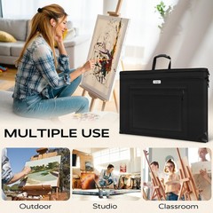 JusArt Art Portfolio Bag, 24×36 Light Weight Folder 24×36, Black