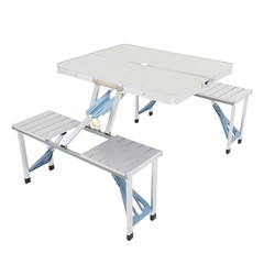 One Piece Folding Table and Chair Aluminum Alloy–YS