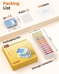 Redtwo 3-in-1 Diamond Painting Storage Containers Compact, transparent